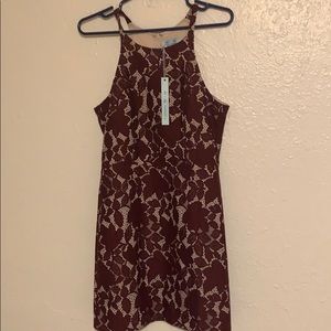 Burgundy formal dress